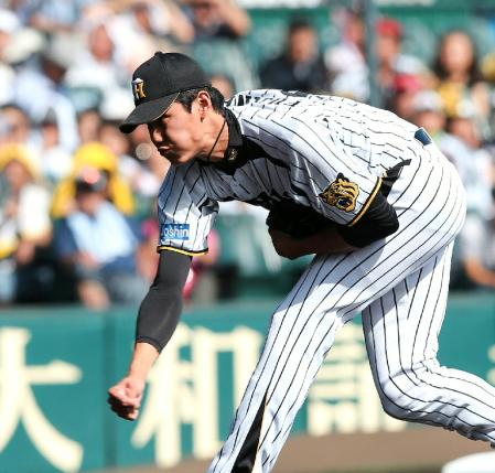 力投する阪神・藤浪晋太郎＝甲子園（撮影・田中太一）