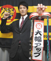 　３倍増の推定４５００万円で契約更改した藤浪