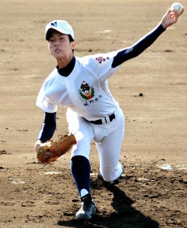 　阪神が来年ドラフト上位候補にリストアップした佐野日大・田嶋大樹投手