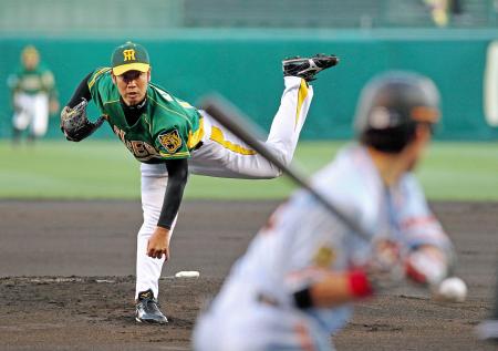 　６回を１失点に抑える好投を見せた榎田（撮影・保田叔久）