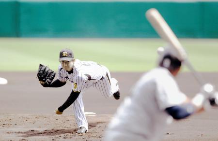 　７回１失点の好投をみせた岩崎（撮影・保田叔久）