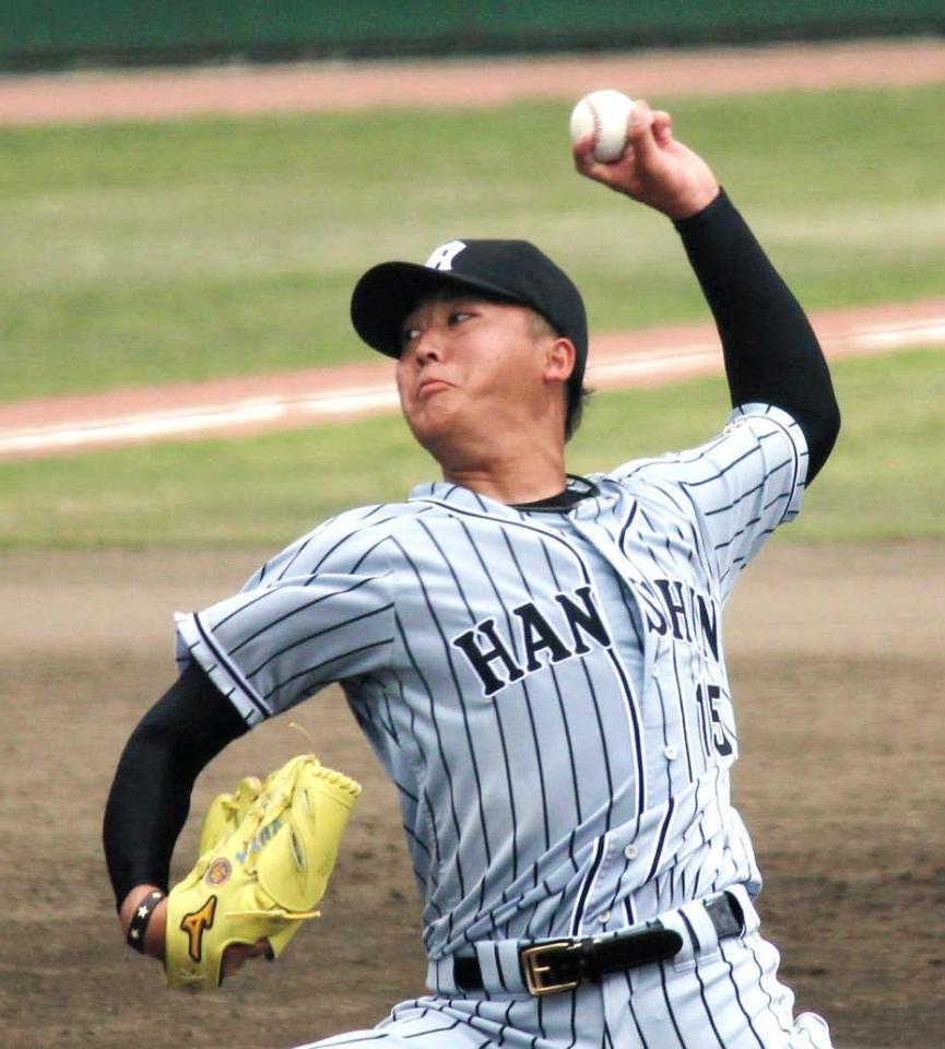 　地元・山形で２安打完封勝利を果たした横山（撮影・山本祐大）