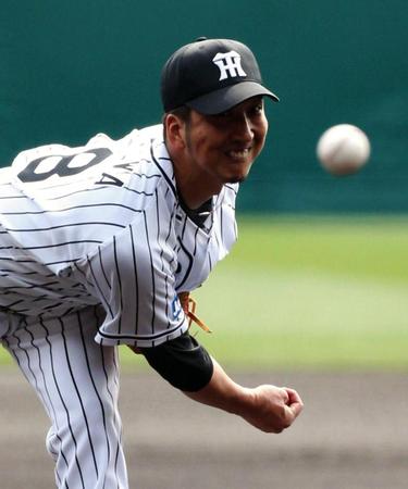 力投する阪神・藤川球児＝甲子園（撮影・高部洋祐）