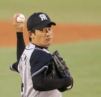 力投する先発・能見（撮影・田中太一）