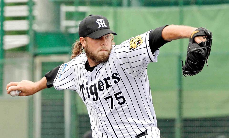 　トヨタ自動車との練習試合で実戦初登板し、１回無失点のサターホワイト