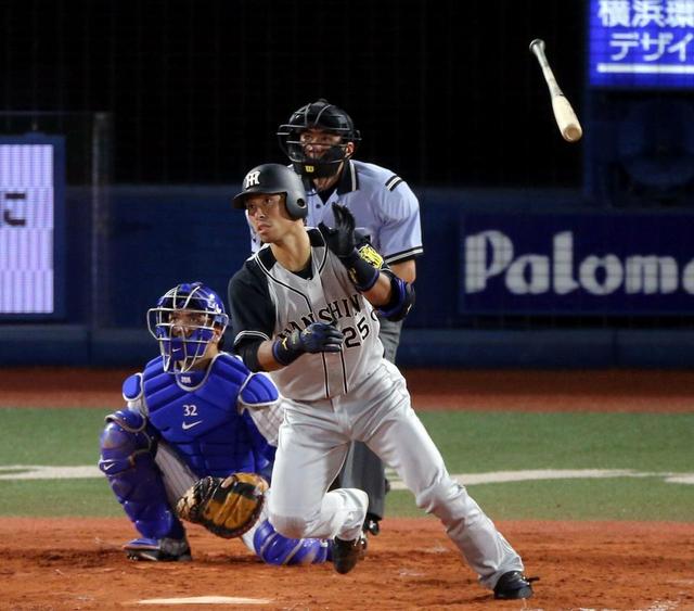 阪神、途中出場・江越5号ソロで追い付く 4月9日以来3カ月ぶり弾