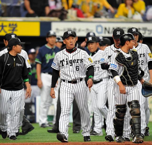 阪神 乱闘後に円陣「冷静に、野球で勝とうという話をした」