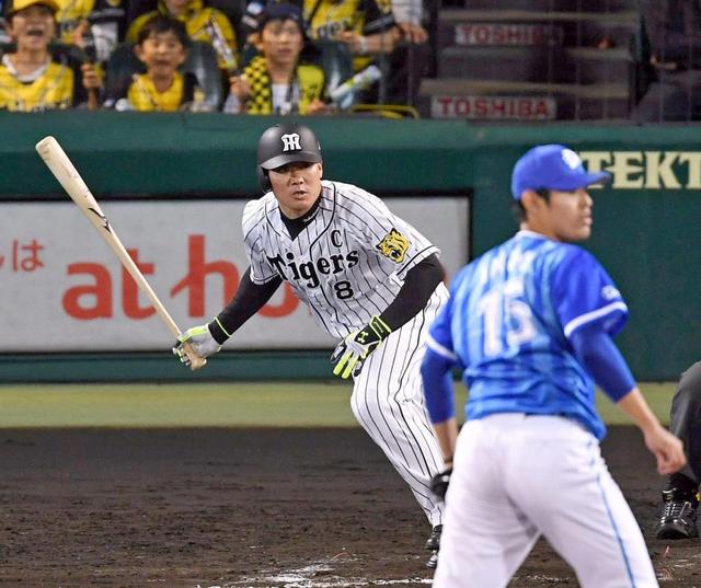 阪神・福留が意地の左前適時打　井納から１点を奪う