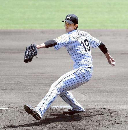 　ウエスタン中日戦で力投する藤浪