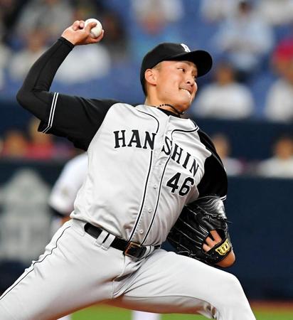 力投する阪神・秋山拓巳＝京セラドーム（撮影・高部洋祐）