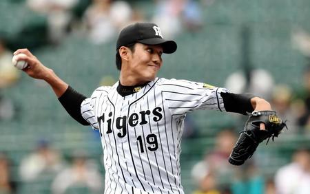 力投する阪神・藤浪晋太郎＝甲子園（撮影・佐藤厚）