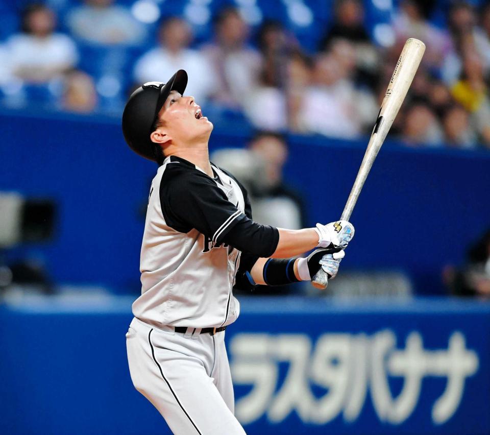 　６月の中日戦、打ち上げてしまい天を仰ぐ北條