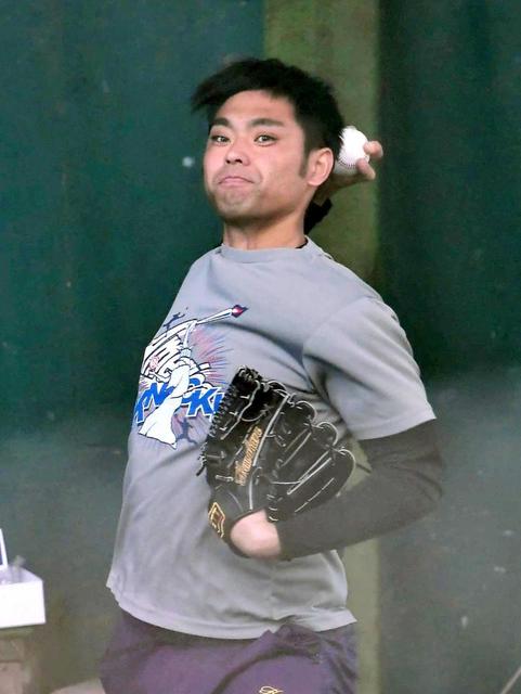 桑原、秘球２・１解禁も　落ちる球？詳細は明かさず