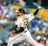 力投する阪神　ランディ・メッセンジャー＝甲子園（撮影・北村雅宏）