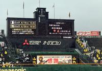 試合前に天候不良のため中止となる＝甲子園（撮影・田中太一）