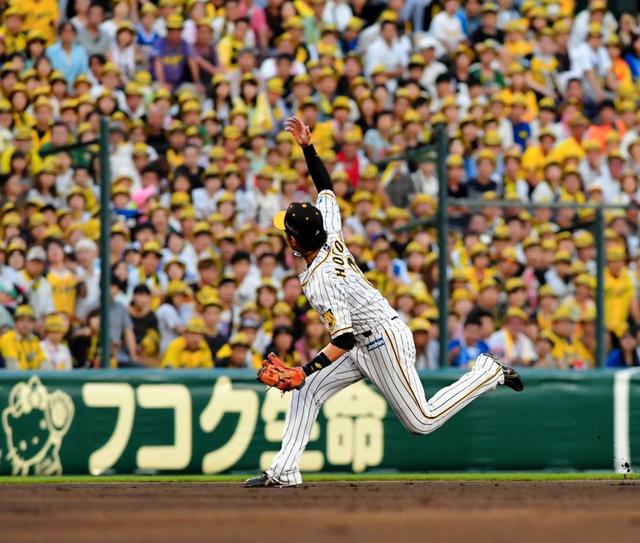阪神・北條タイムリーエラーで先制許す ようやく開催の甲子園で痛い