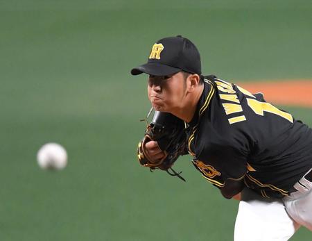 阪神先発の岩貞＝ナゴヤドーム（撮影・北村雅宏）