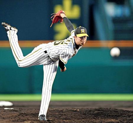 　先発し力投する才木（撮影・田中太一）