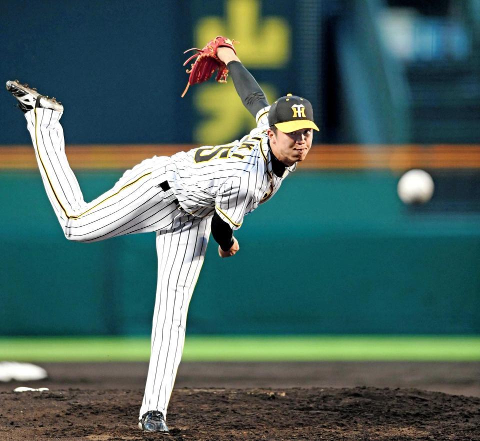 　先発し力投する才木（撮影・田中太一）