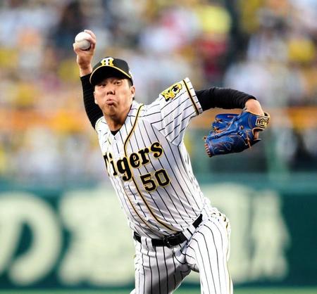 先発し力投する青柳（撮影・田中太一）