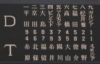 １１日対中日戦の先発メンバー＝甲子園（撮影・北村雅宏）