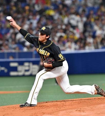 好投する阪神先発の藤浪晋太郎＝ナゴヤドーム（撮影・持木克友）