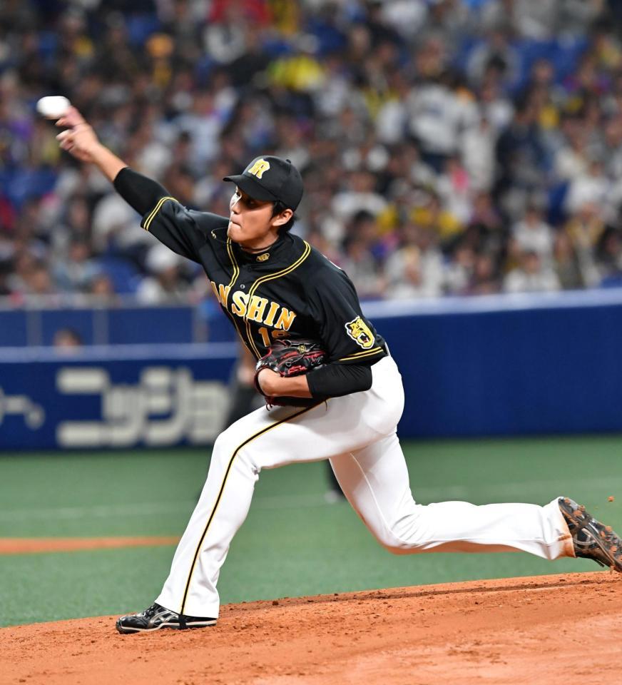 好投する阪神先発の藤浪晋太郎＝ナゴヤドーム（撮影・持木克友）