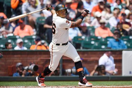 　阪神が新外国人選手として獲得を目指しているソラルテ内野手（サンフランシスコ・ジャイアンツ時、ゲッティ＝共同）