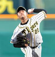 力投する阪神・高橋遥人＝甲子園（撮影・高部洋祐）