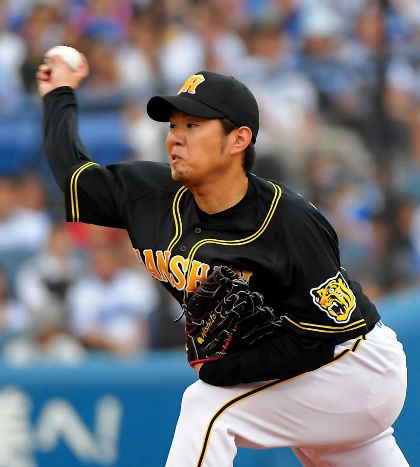 ＤｅＮＡ戦に先発した阪神・西＝横浜スタジアム（撮影・堀内翔）