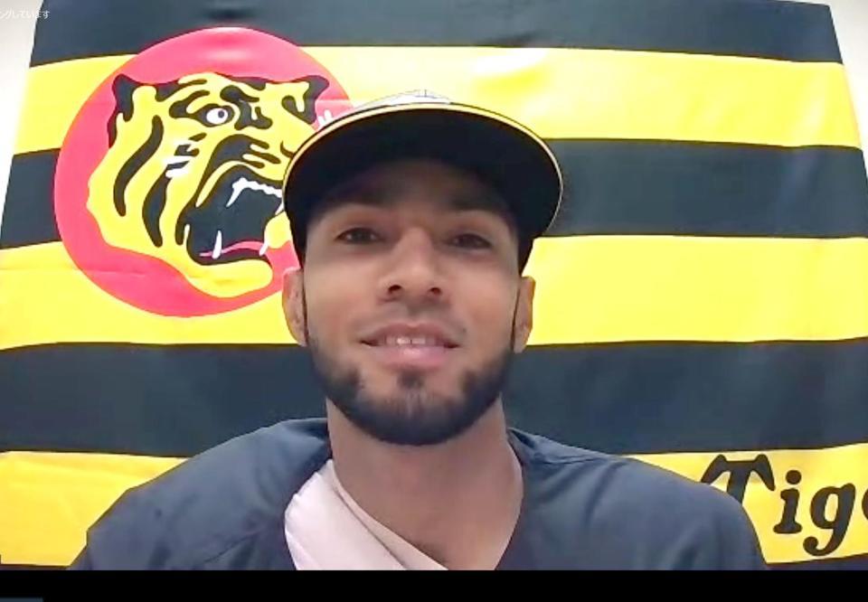 練習を終え、オンライン取材に応じるスアレス