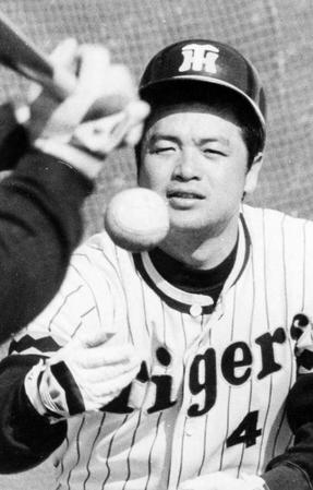 　「球界の春団治」と呼ばれる前の７８年、２０代だったころの川藤幸三