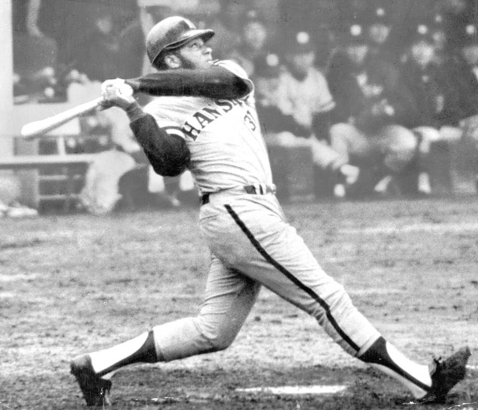 阪神で活躍したカークランド（１９７１年撮影）