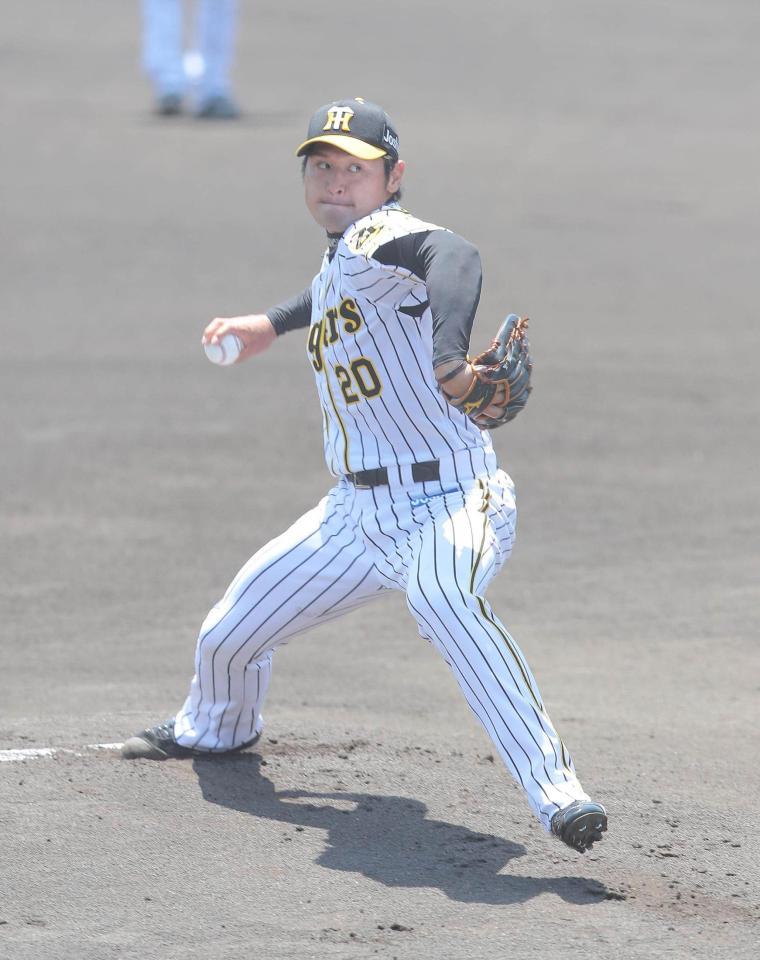 　２回を無失点に抑えた先発の中田