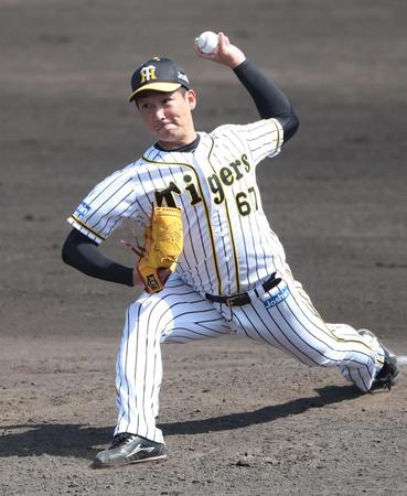 　７回、好投した岩崎（代表撮影）