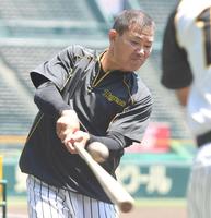 　開幕へ向け打撃練習にも力が入る福留