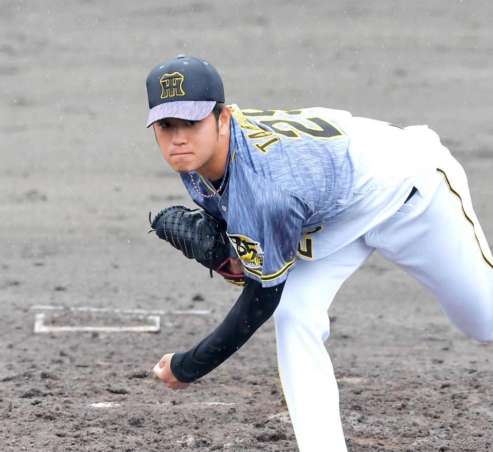 　力投する高橋（撮影・高部洋祐）