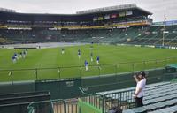 開門時間となり入場するファン＝甲子園（撮影・神子素慎一）