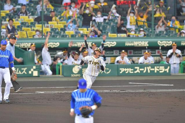 阪神・近本、虎党ありがとう弾　先頭打者弾返し！「声援が打球を後押ししてくれた」