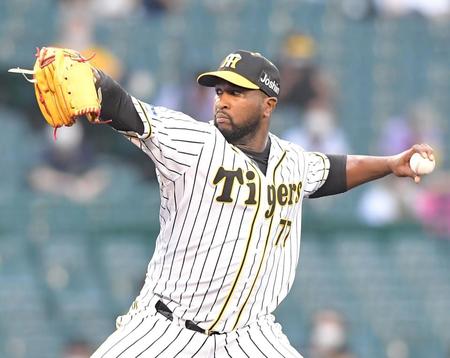 先発したガルシア＝甲子園（撮影・高部洋祐）