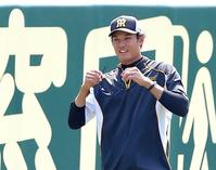 　１軍に合流した藤浪（撮影・田中太一）