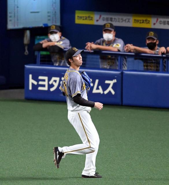 阪神・青柳、二回２死から突如乱れる　投手に四球…満塁から井領に２点打許す