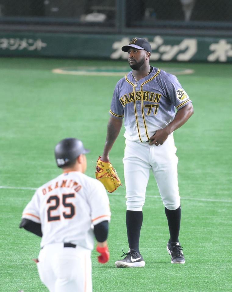 阪神 ガルシア 巨人 岡本にやられた 適時打 １発浴びて６回３失点 阪神タイガース デイリースポーツ Online