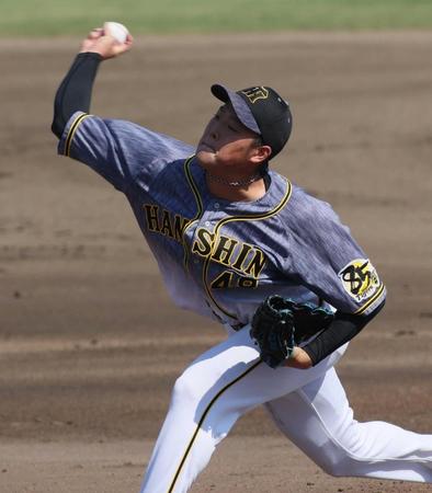 　先発し、２イニングを投げ無失点と好投した斎藤（撮影・今泉慶太）