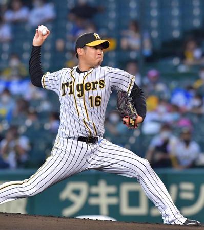 力投する先発の西勇（撮影・立川洋一郎）