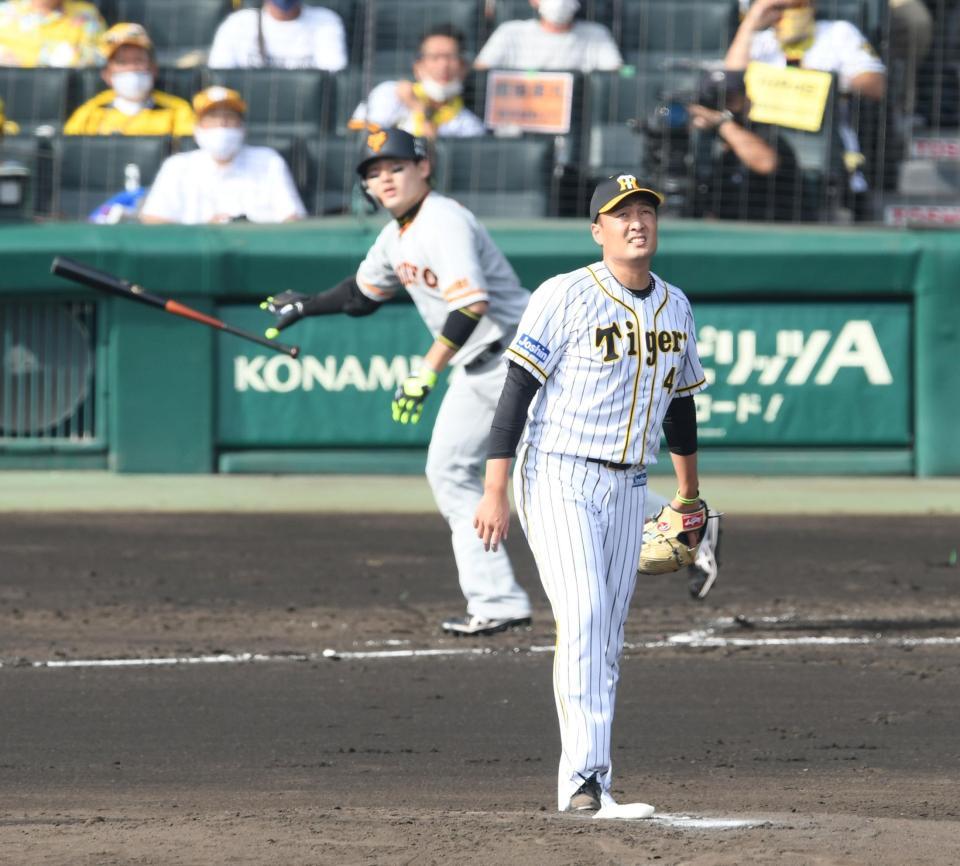 　２回、秋山は丸に先制ソロを許す（撮影・山口登）