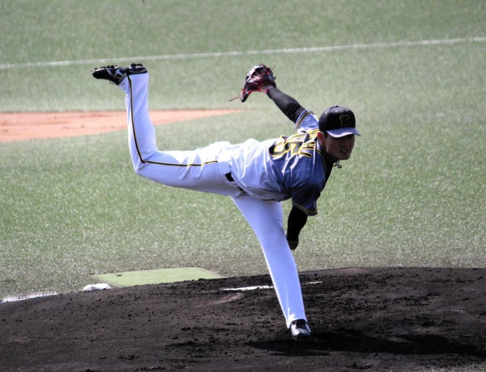 ウエスタン・ソフトバンク戦で先発した阪神・西純