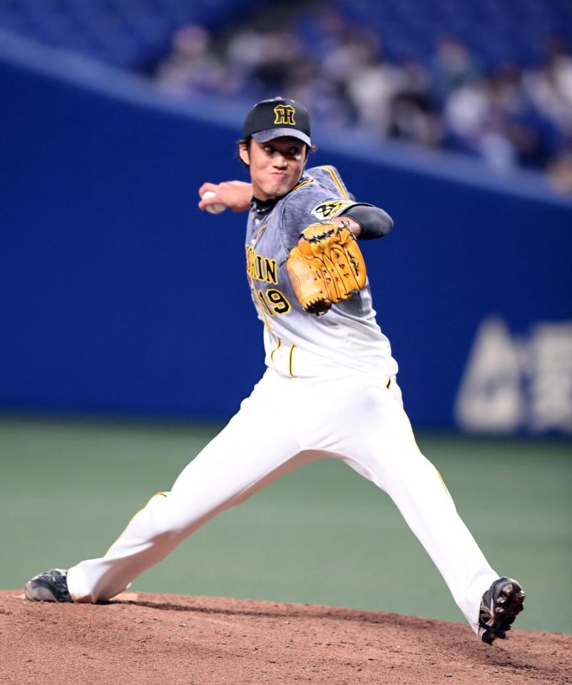 ７回、藤浪は１６１キロをマークする（撮影・山口登）