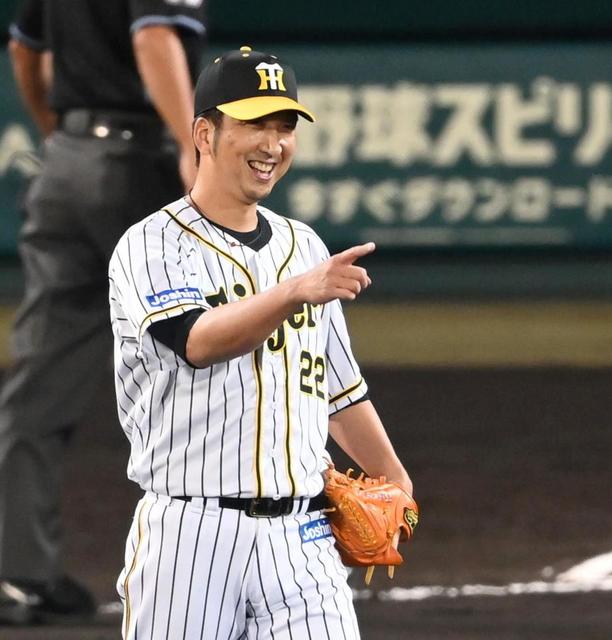 阪神・矢野監督、引退表明後の球児を初起用「気持ちで投げてくれています」