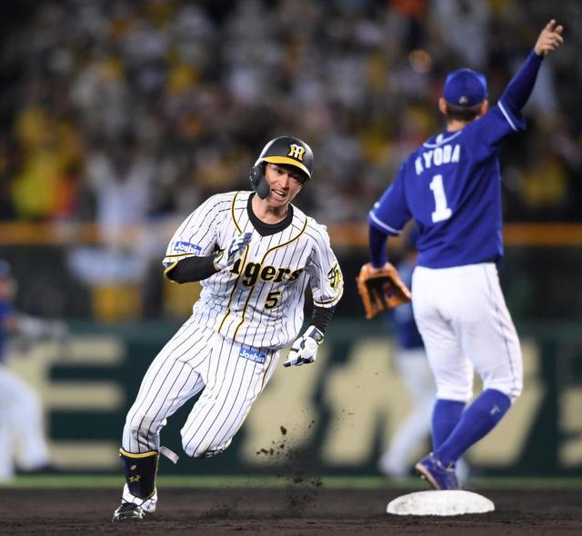 阪神 近本が決勝三塁打 何とかなれと思って思いっきり振りました 阪神タイガース デイリースポーツ Online